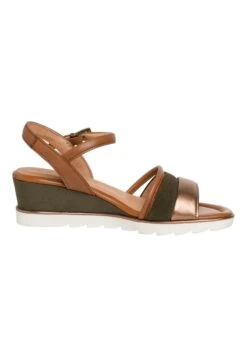 Marco Tozzi Sandali Con Plateau - Khaki Comb -Vendite Scarpe Donna 898e6bef6e9a49baad43a811d19223c3